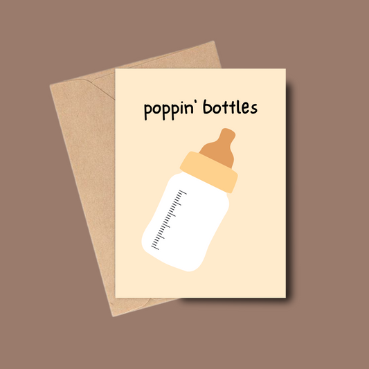 Poppin' Bottles Greeting Card
